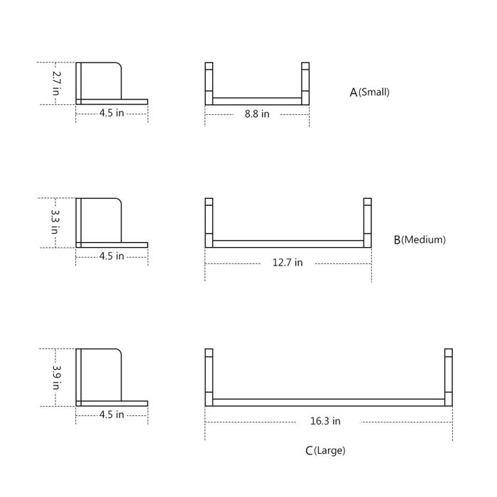 August Grove® Acadia 3 Piece Solid Wood Floating Shelf & Reviews Wayfair